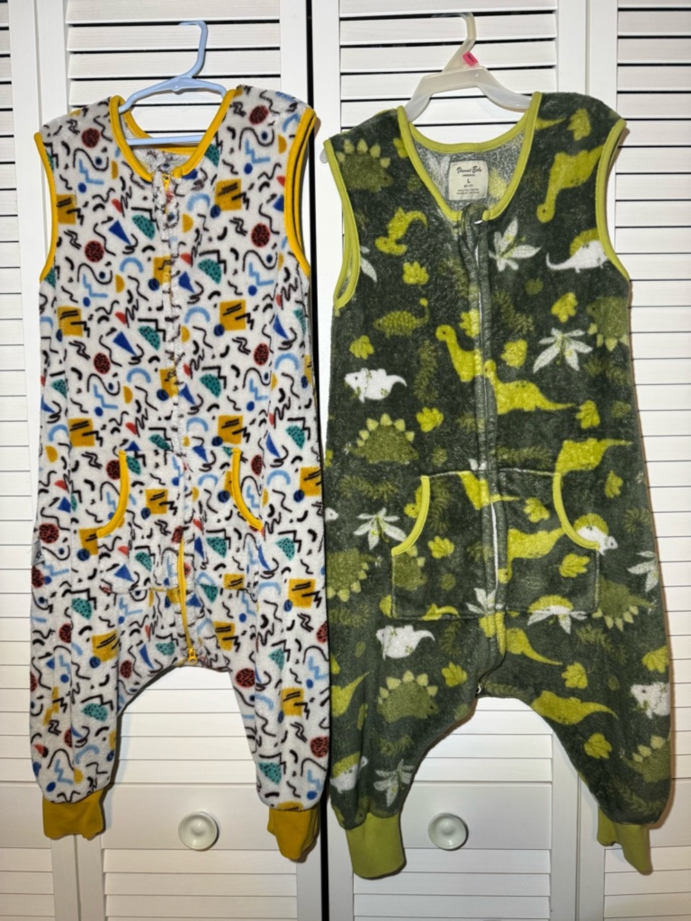 Vaenait Baby Set of 2 Sleeveless Fleece Sleep sacks 5T-7T
